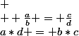  \\  \frac{a}{b} = \frac{c}{d}&nbsp;&nbsp;alors&nbsp;&nbsp;a*d = b*c