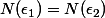 N(\epsilon_1)=N(\epsilon_2)
