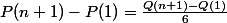 P(n+1)-P(1)=\frac{Q(n+1)-Q(1)}{6}