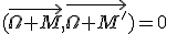 (\vec{\Omega M},\vec{\Omega M'})=0\;\;[\pi]