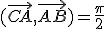 (\vec{CA},\vec{AB})=\frac{\pi}{2}\;\;[2\pi]