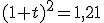 (1+t)^2=1,21