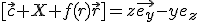 [\vec{c} X f(r)\vec{r}]=z\vec{e_y}-y{e_z}