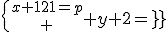 \{{x+121=p\atop y+2=p}