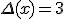 \Delta(x)=3