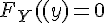 \Large{F_{Y_n}(y)=0