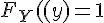 \Large{F_{Y_n}(y)=1