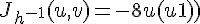 \Large{J_{h^{-1}}(u,v)=-8u(u-1)