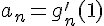 \Large{a_n=g_n'(1)}