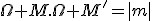 \Omega M.\Omega M'=|m|