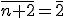 \bar{n+2}=\bar{2}