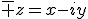\bar z=x-iy