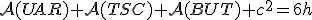 \cal{A}(UAR)+\cal{A}(TSC)+\cal{A}(BUT)+c^2=6h