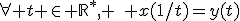 \forall t \in \mathbb{R}^*, \quad x(1/t)=y(t)