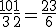 \fr{10}{3} + \fr{1}{2} = \fr{23}{6}