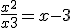 \fr{x^2}{x+3} = x-3