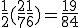 \frac{1}{2}(\frac{2}{7} + \frac{1}{6})= \frac{19}{84}