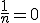 \frac{1}{n}=0