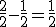 \frac{2}{2}-\frac{1}{2}=\frac{1}{2}