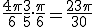 \frac{4\pi}{6} +\frac{3}{5}.\frac{\pi}{6}=\frac{23\pi}{30}