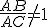 \frac{AB}{AC}\not=1