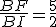 \frac{BF}{BI}=\frac{5}{2}