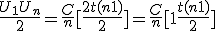 \frac{U_1+U_n}{2} = \frac{C}{n}[\frac{2+t(n+1)}{2}]= \frac{C}{n}[1+\frac{t(n+1)}{2}]