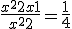 \frac{x^2 + 2x + 1}{x^2 + 2} = \frac{1}{4}