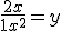 \frac {2x}{1+x^2^} = y
