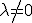 \lambda\not=0