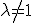 \lambda\not=1