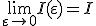 \lim_{\varepsilon \to 0}I(\varepsilon) = I