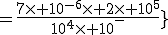 \tex{=\frac{7\times 10^{-6}\times 2\times 10^5}{10^{4}\times 10^{-2}}