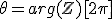 \theta=arg(Z)[2\pi]