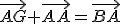 \vec{AG}+\vec{AA}=\vec{BA}