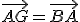 \vec{AG}=\vec{BA}