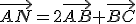 \vec{AN}=2\vec{AB}+\vec{BC}