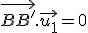 \vec{BB'}.\vec{u_1}=0