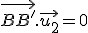 \vec{BB'}.\vec{u_2}=0