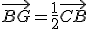 \vec{BG}=\frac{1}{2}\vec{CB}