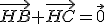 \vec{HB}+\vec{HC}=\vec0