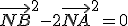 \vec{NB}^2-2\vec{NA}^2=0