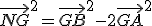 \vec{NG}^2=\vec{GB}^2-2\vec{GA}^2