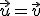 \vec{u} = \vec{v}