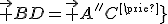 \vec {BD}=\vec {A''C'}