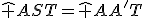 \widehat {AST}=\widehat {AA'T}