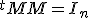 ^tMM=I_n