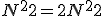 {NB^2}=2{NA^2}