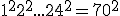 \\  1^2+2^2+...+24^2=70^2 \\  