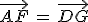  \vec {AF}\, = \,\vec {DG}